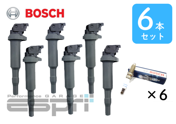 スパークプラグ＋イグニッションコイル6本セット N43エンジン ZGR6STE2