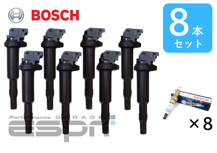 スパークプラグ＋イグニッションコイル8本セット N52 N52Nエンジン ZR5TPP33