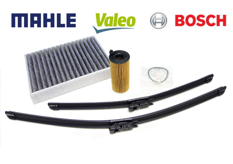 BMW F30 F31 320d 前期 N47ディーゼルエンジン車 オイルエレメント＋エアコンフィルター＋ワイパーブレード 3点セット