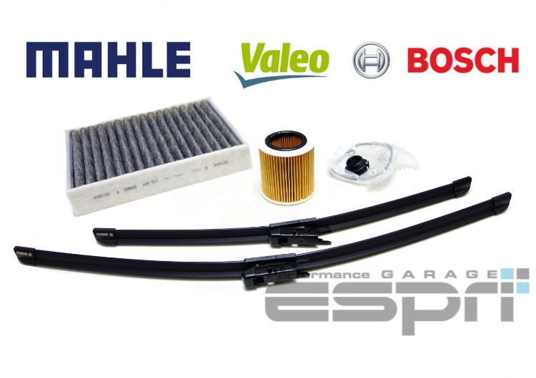 BMW F30 F31 F34 320i 前期 N20エンジン オイルエレメント＋エアコンフィルター＋ワイパーブレード 3点セット